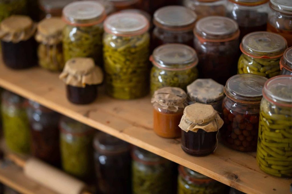 Pickle Bottles arranged on the shelf - Probiotic Rich Indian Food 4